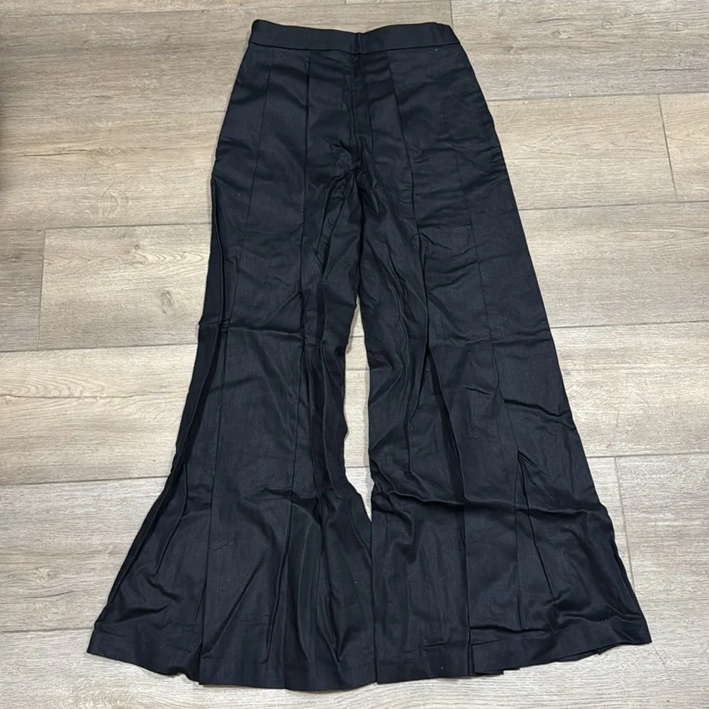 NEW! Banana Republic Black Linen-Blend Palazzo Pant  #852050 🩷